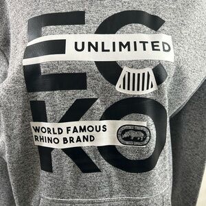 Ecko Unlimited Black and Gray Crewneck Sweater